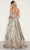 Poly USA 9718 - Ruched Sheer Corset Prom Gown Prom Dresses