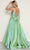 Poly USA 9754 - Straight Neckline Ruched Top Prom Dress Prom Dresses