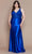 Poly USA W1160 - Embroidered Bodice Plus Prom Dress Prom Dresses 14W / Royal