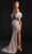 Portia and Scarlett PS21127 - Feathered Sleeve Beaded Evening Dress Evening Dresses 10 / Rose Gold