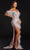 Portia and Scarlett PS21127 - Feathered Sleeve Beaded Evening Dress Evening Dresses 10 / Rose Gold