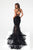 Portia and Scarlett - PS22120 Beaded Sleeveless Feathered Trumpet Gown Prom Dresses