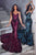 Portia and Scarlett PS22538 - Strapless Sequin Mermaid Gown Evening Dresses 0 / Black Hot Pink