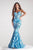 Portia and Scarlett PS22538 - Strapless Sequin Mermaid Gown Evening Dresses 0 / Blue