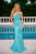 Portia and Scarlett PS22538 - Strapless Sequin Mermaid Gown Evening Dresses 0 / Blue Turquoise