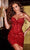 Portia and Scarlett PS23138 - Peaked Sequin Cocktail Dress Cocktail Dresses