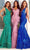 Portia and Scarlett PS23200 - Embellished Mermaid Prom Gown Evening Dresses 10 / Red