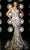 Portia and Scarlett PS23296 - Ornate Mermaid Evening Gown Special Occasion Dress 0 / White Gold