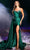 Portia and Scarlett PS23390 - Bejeweled One Shoulder Prom Gown Evening Dresses 0 / Cobalt