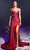 Portia and Scarlett PS23390 - Bejeweled One Shoulder Prom Gown Evening Dresses 0 / Cobalt