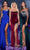 Portia and Scarlett PS23390 - Bejeweled One Shoulder Prom Gown Evening Dresses 0 / Cobalt