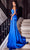 Portia and Scarlett PS23401 - Cutout One Shoulder Prom Gown Prom Dresses 8 / Cobalt