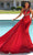 Portia and Scarlett PS23460 - Beaded One Shoulder Evening Gown Evening Dresses 0 / Bright-Red