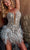 Portia and Scarlett PS23551C - Plunging Fringed Homecoming Dress Cocktail Dresses