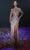 Portia and Scarlett PS23704C - Bejeweled Cutout Evening Dress Special Occasion Dress 00 / Silver Nude