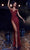 Portia and Scarlett PS23706C - Deep V-Neck Sparkling Prom Dress Special Occasion Dress 00 / Red