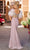 Portia and Scarlett PS23741C - Feathered Sequin Prom Gown Prom Dresses