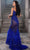 Portia and Scarlett PS23790C - Illusion Feather Trumpet Evening Gown Special Occasion Dress