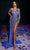 Portia and Scarlett PS23934 - One Shoulder Beaded Pageant Gown Special Occasion Dress 0 / Royal