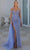 Portia and Scarlett PS23959 - Embellished Off Shoulder Evening Gown Special Occasion Dress 0 / Blue