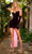 Portia and Scarlett PS24009 - Bow Back Homecoming Dress Cocktail Dresses 0 / Black Pink