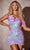 Portia and Scarlett PS24032 - Rosette Detail Asymmetric Cocktail Dress Cocktail Dresses 6 / Lilac