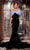 Portia and Scarlett PS24042 - Bow Detail Prom Dress Special Occasion Dress 00 / Black-Blue