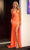 Portia and Scarlett PS24050X - Plunging Sequin Prom Dress Prom Dresses 00 / Orange