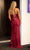 Portia and Scarlett PS24050X - Plunging Sequin Prom Dress Prom Dresses 00 / Red