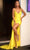 Portia and Scarlett PS24050X - Plunging Sequin Prom Dress Prom Dresses 00 / Yellow