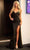 Portia and Scarlett PS24050X - Plunging Sequin Prom Dress Special Occasion Dress 00 / Black