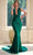 Portia and Scarlett PS24053X - Sleeveless Ruched Prom Dress Prom Dresses 00 / Emerald