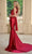 Portia and Scarlett PS24091X - Sleeveless Plunging V-Neck Prom Dress Prom Dresses 00 / Red