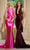 Portia and Scarlett PS24091X - Sleeveless Plunging V-Neck Prom Dress Prom Dresses 00 / Red