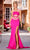 Portia and Scarlett PS24107 - Strappy Midriff Prom Gown Special Occasion Dress 00 / Hot Pink