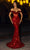 Portia and Scarlett PS24112 - Corset Bodice Beaded Evening Gown Evening Dresses 0 / Red