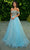 Portia and Scarlett PS24401 - Off Shoulder Cap Sleeve Ballgown Special Occasion Dress 00 / Light-Blue