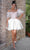 Portia and Scarlett PS24417 - Lace Corset Cocktail Dress Homecoming Dresses 00 / White