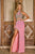 Portia and Scarlett PS24613 - Illusion Halter Neck Gown Pageant Dresses 00 / Pink