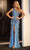 Portia and Scarlett PS24622 - Cutout Glass Ornate Prom Dress Prom Dresses 00 / Light-Blue