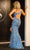 Portia and Scarlett PS24622 - One-Shoulder Keyhole Detailed Prom Dress Prom Dresses 4 / Light-Blue