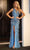 Portia and Scarlett PS24622 - One-Shoulder Keyhole Detailed Prom Dress Prom Dresses 4 / Light-Blue