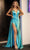 Portia and Scarlett PS24682 - Satin High Slit Prom Dress Special Occasion Dress