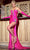 Portia and Scarlett PS24690E - Strapless Crystal Beaded Evening Gown Special Occasion Dress 00 / Hot-Pink