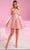 Portia and Scarlett PS24766 - Jeweled A-Line Cocktail Dress Cocktail Dresses 00 / Pink