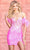 Portia and Scarlett PS24787 - Applique Sheath Cocktail Dress Cocktail Dresses 00 / Pink