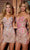 Portia and Scarlett PS24909 - V-Neck Swirl Sequin Cocktail Dress Cocktail Dresses