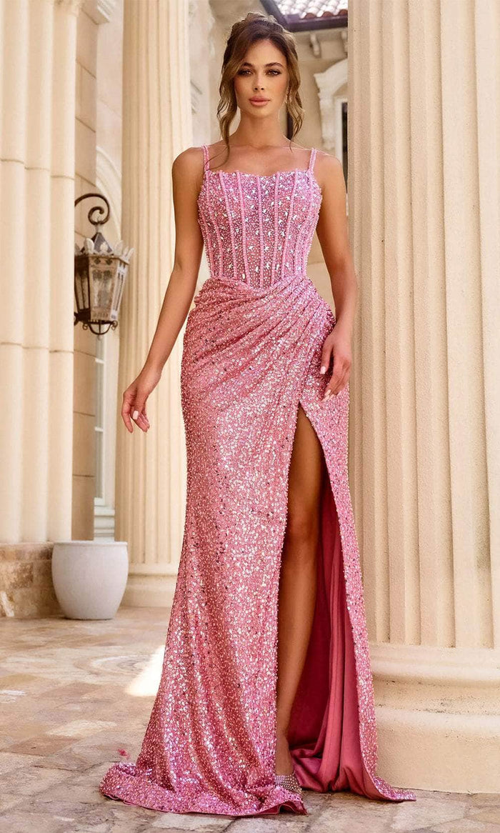 Portia and Scarlett PS24943 - Sweetheart Shimmer Prom Dress Prom Dresses 8 / Pink