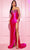 Portia and Scarlett PS25153 - Bejeweled Bust Prom Dress Prom Dresses 00 / Hot Pink