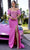 Portia and Scarlett PS25161 - Feathered Off Shoulder Prom Dress Prom Dresses 00 / Pink